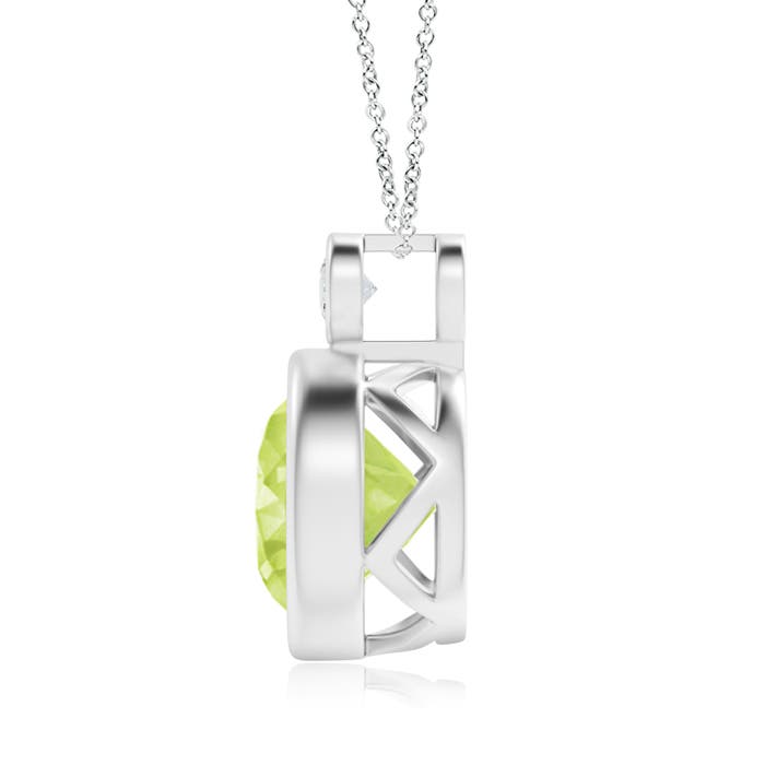 A - Peridot / 3.56 CT / 14 KT White Gold