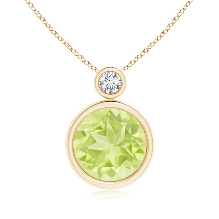 A - Peridot / 3.56 CT / 14 KT Yellow Gold