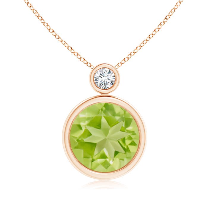 AA - Peridot / 3.56 CT / 14 KT Rose Gold