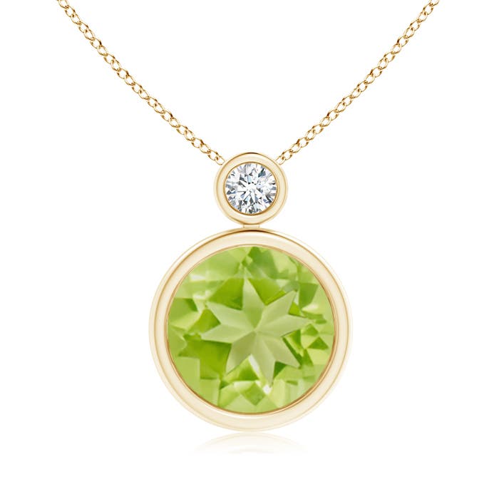 AA - Peridot / 3.56 CT / 14 KT Yellow Gold