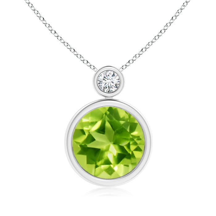 AAA - Peridot / 3.56 CT / 14 KT White Gold