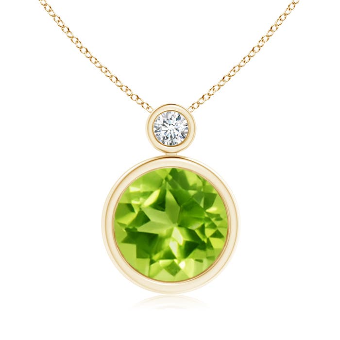 AAA - Peridot / 3.56 CT / 14 KT Yellow Gold