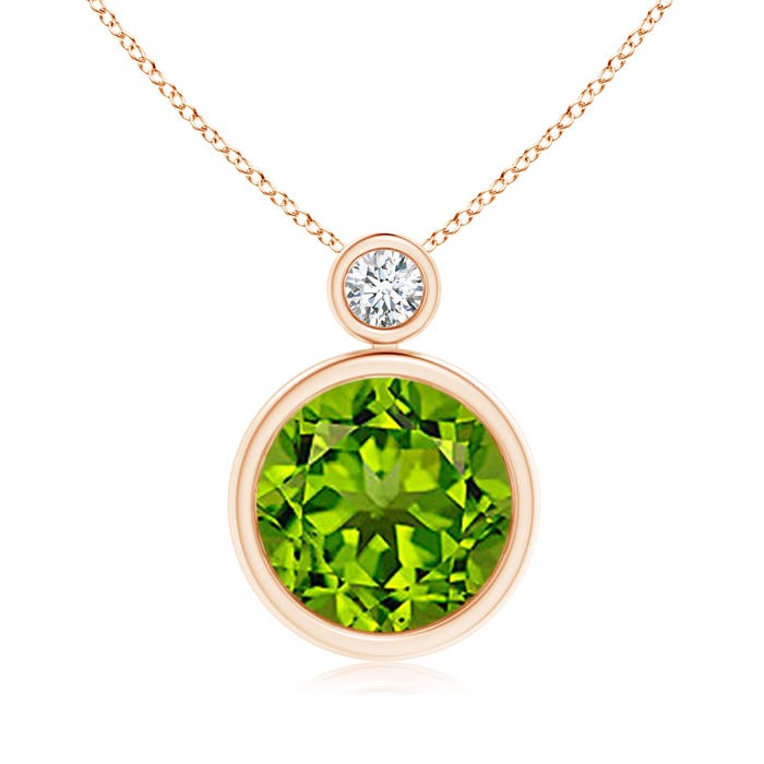 AAAA - Peridot / 3.56 CT / 14 KT Rose Gold