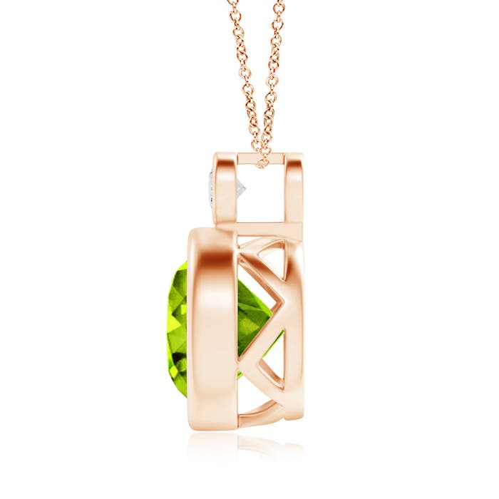 AAAA - Peridot / 3.56 CT / 14 KT Rose Gold