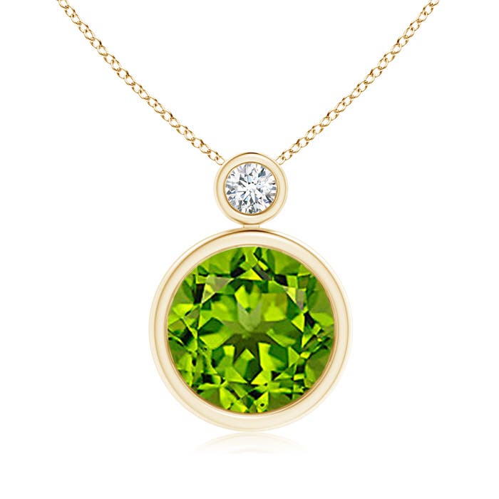 AAAA - Peridot / 3.56 CT / 14 KT Yellow Gold