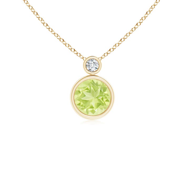 A - Peridot / 0.99 CT / 14 KT Yellow Gold