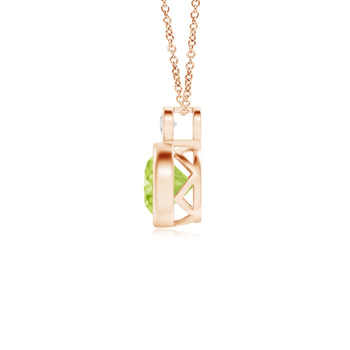 AA - Peridot / 0.99 CT / 14 KT Rose Gold