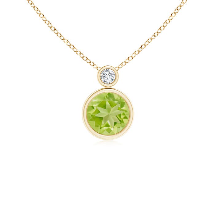 AA - Peridot / 0.99 CT / 14 KT Yellow Gold