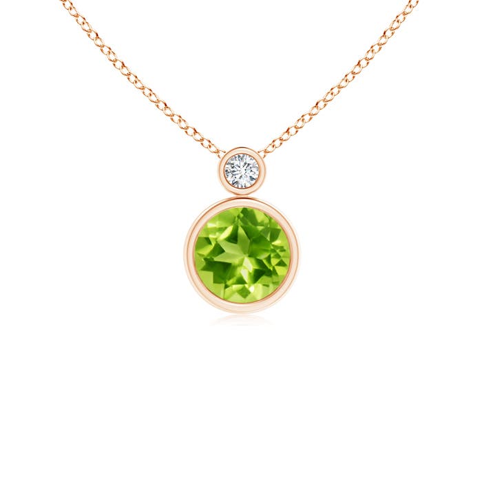 AAA - Peridot / 0.99 CT / 14 KT Rose Gold