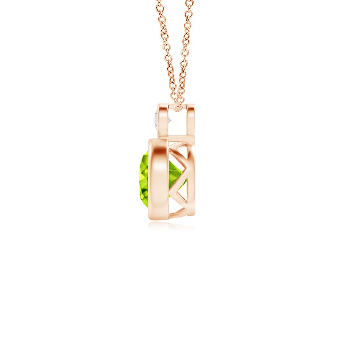 AAA - Peridot / 0.99 CT / 14 KT Rose Gold