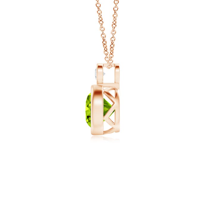 AAAA - Peridot / 0.99 CT / 14 KT Rose Gold