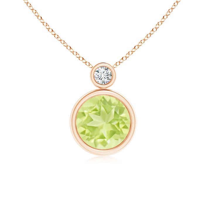 A - Peridot / 2.07 CT / 14 KT Rose Gold