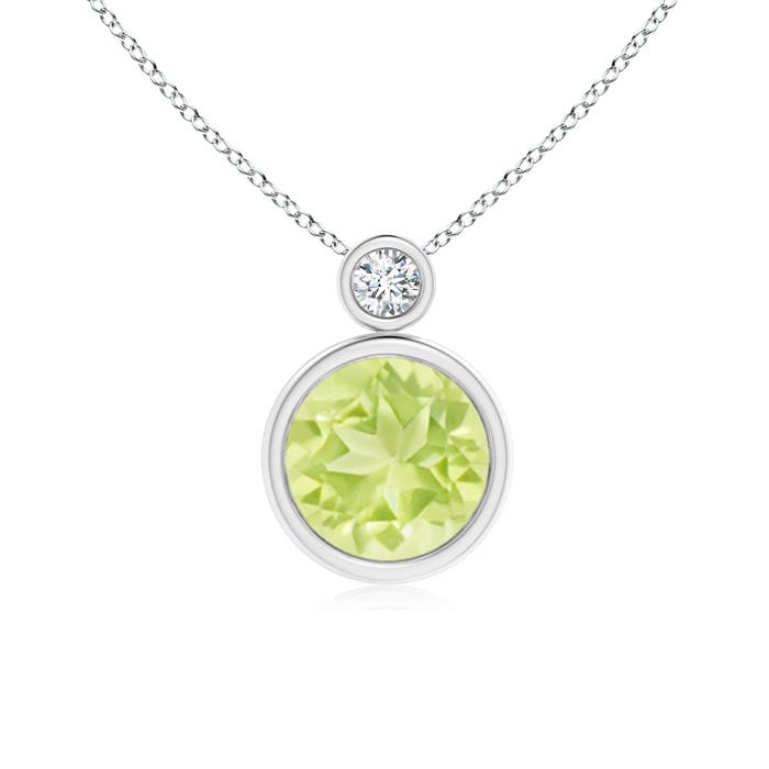 A - Peridot / 2.07 CT / 14 KT White Gold