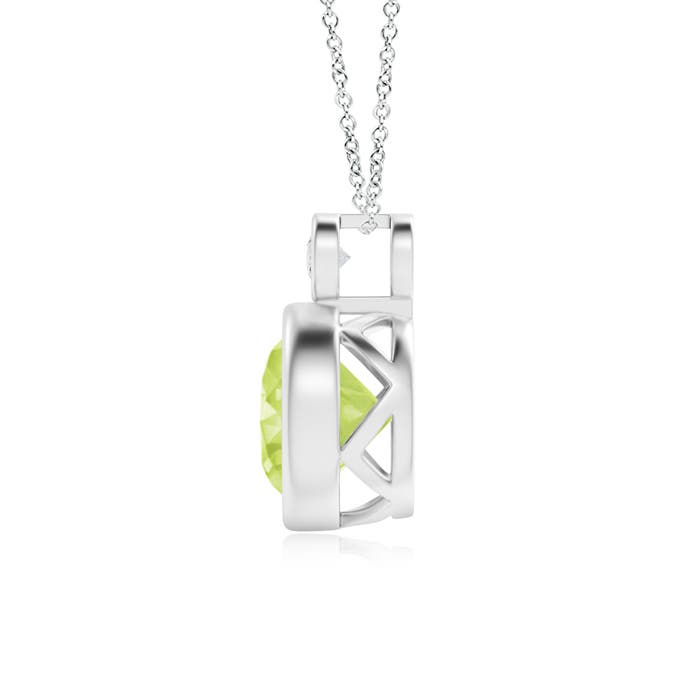 A - Peridot / 2.07 CT / 14 KT White Gold