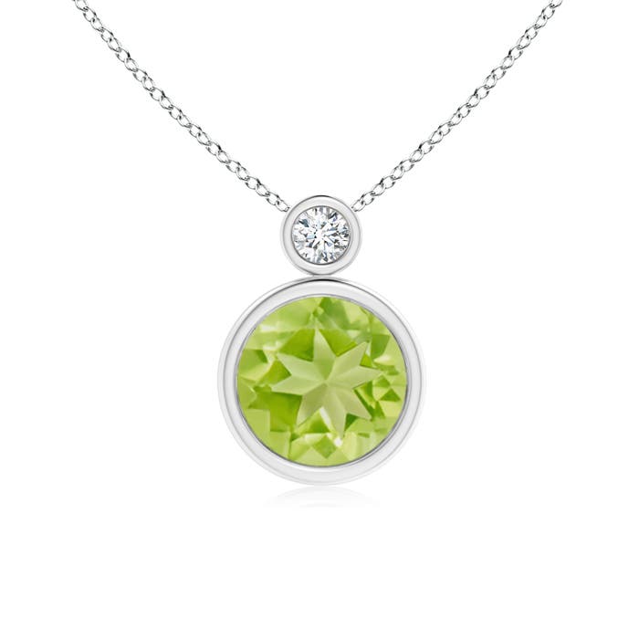 AA - Peridot / 2.07 CT / 14 KT White Gold