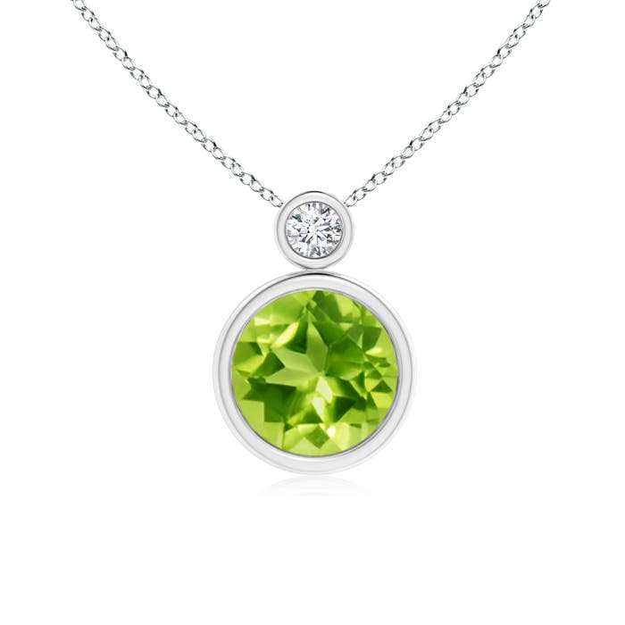 AAA - Peridot / 2.07 CT / 14 KT White Gold