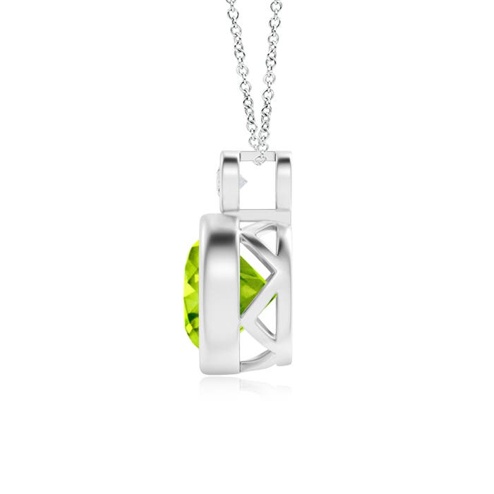 AAA - Peridot / 2.07 CT / 14 KT White Gold