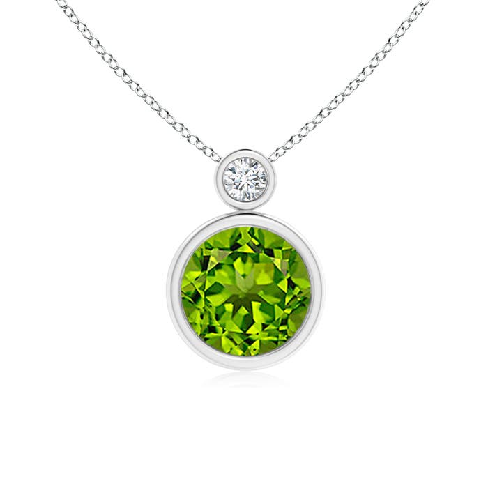 AAAA - Peridot / 2.07 CT / 14 KT White Gold