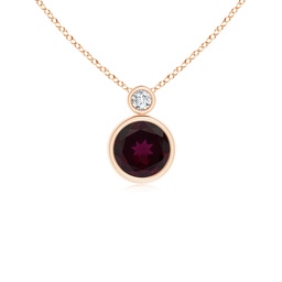Rose Gold Rose Gold Rhodolite Garnet Necklaces & Pendants