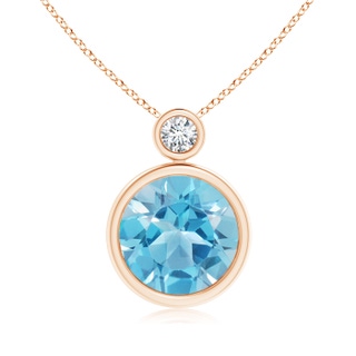 Round AA Swiss Blue Topaz