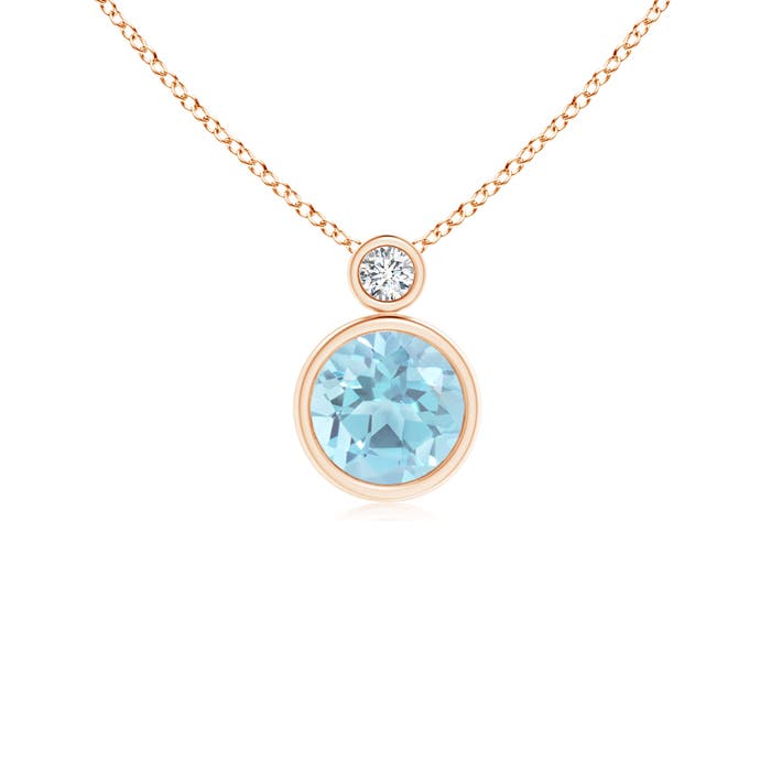 A - Swiss Blue Topaz / 0.99 CT / 14 KT Rose Gold