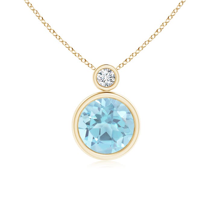 A - Swiss Blue Topaz / 2.42 CT / 14 KT Yellow Gold