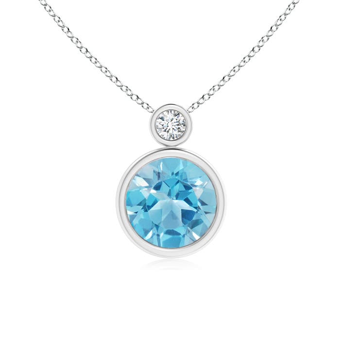 AA - Swiss Blue Topaz / 2.42 CT / 14 KT White Gold