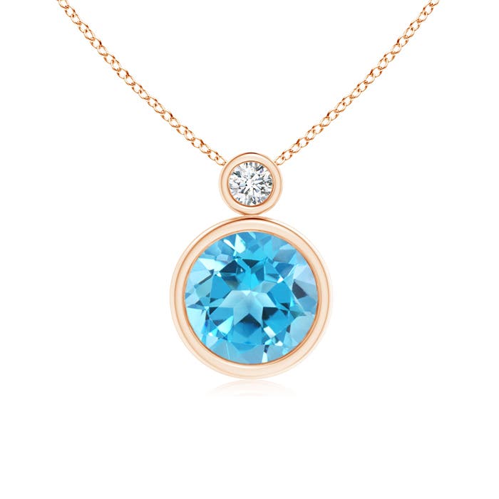 AAA - Swiss Blue Topaz / 2.42 CT / 14 KT Rose Gold