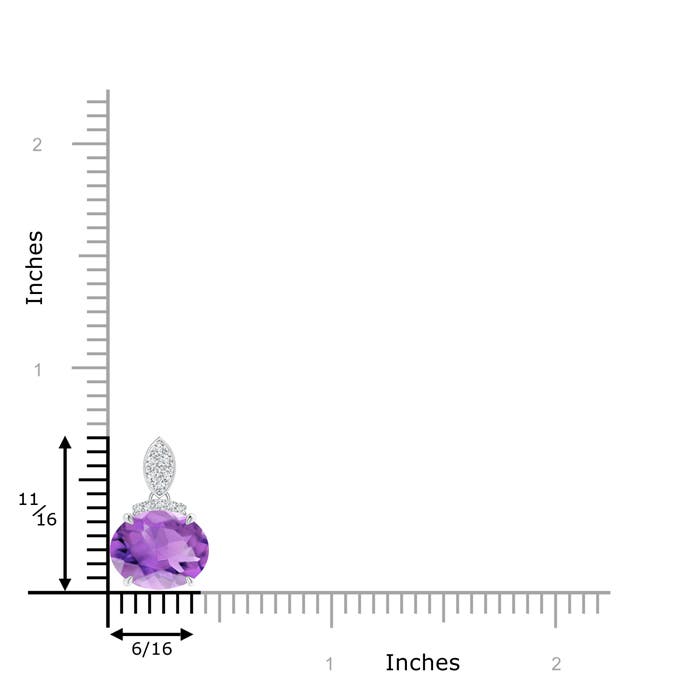 AA - Amethyst / 2.37 CT / 14 KT White Gold