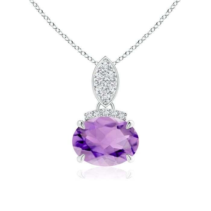 A - Amethyst / 1.2 CT / 14 KT White Gold