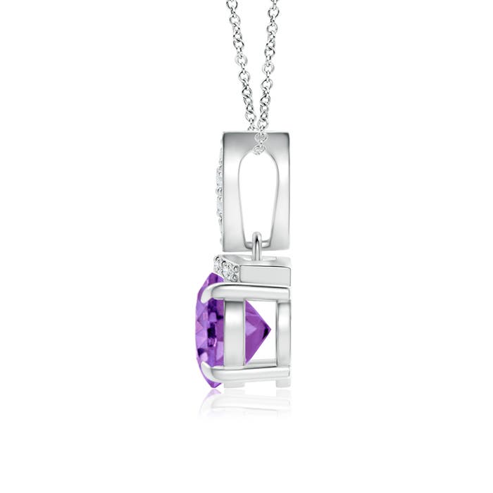 AA - Amethyst / 1.2 CT / 14 KT White Gold