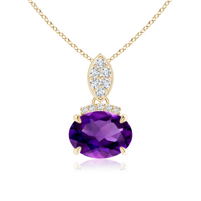 AAAA - Amethyst / 1.2 CT / 14 KT Yellow Gold