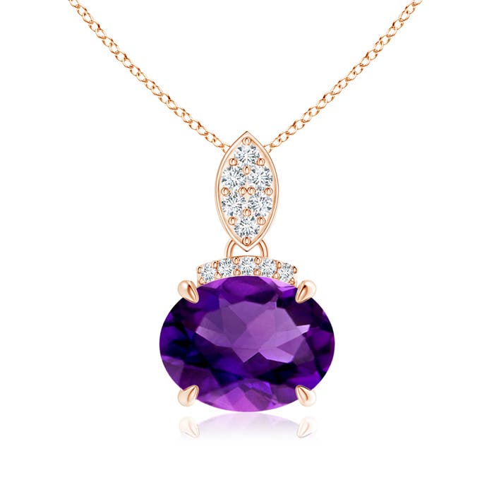 AAAA - Amethyst / 1.67 CT / 14 KT Rose Gold