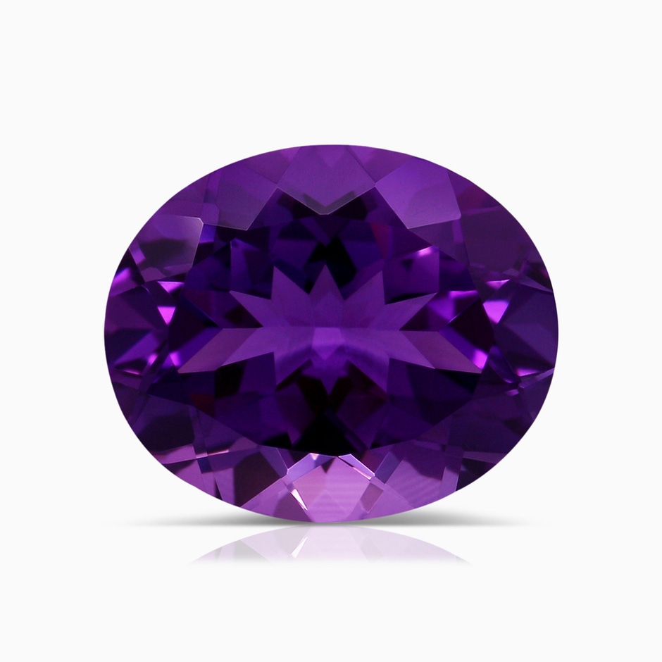 12.05x10.05x6.55mm AAAA GIA Certified East-West Amethyst Pendant with Diamond Bale in White Gold side 599