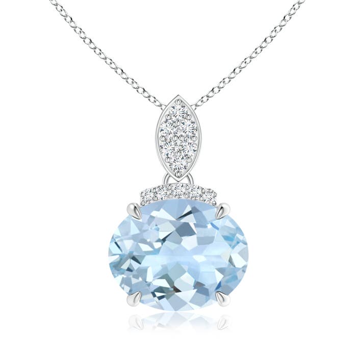 AA - Aquamarine / 2.29 CT / 14 KT White Gold