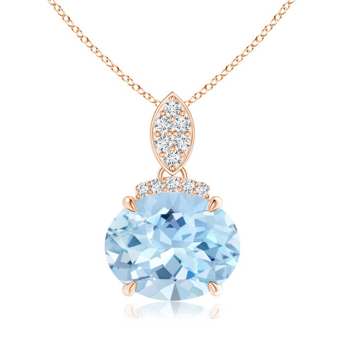 AAA - Aquamarine / 2.29 CT / 14 KT Rose Gold