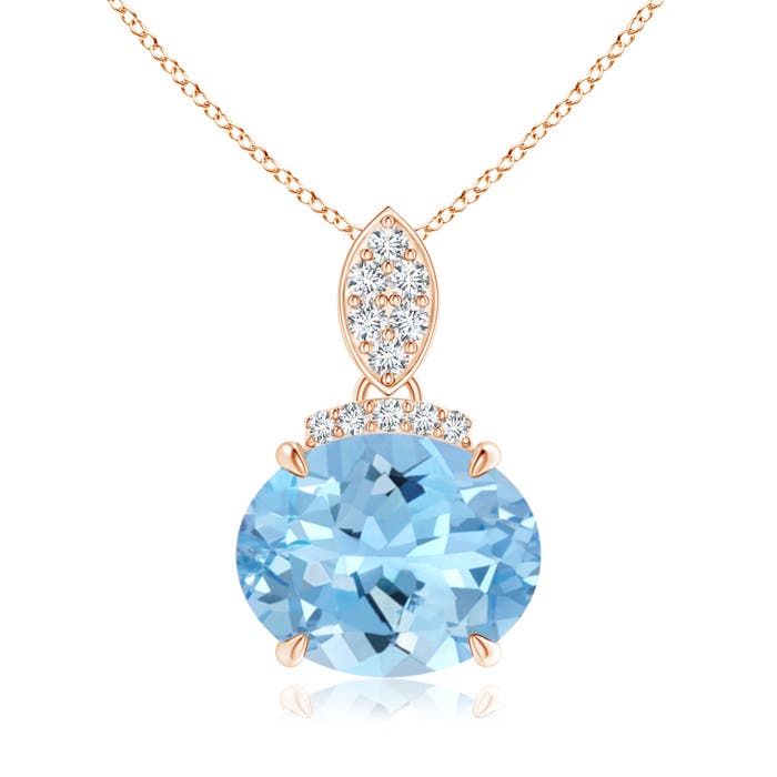 AAAA - Aquamarine / 2.29 CT / 14 KT Rose Gold