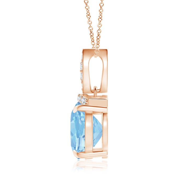 AAAA - Aquamarine / 2.29 CT / 14 KT Rose Gold