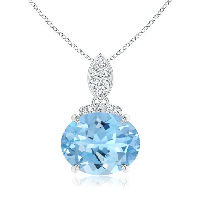 AAAA - Aquamarine / 2.29 CT / 14 KT White Gold