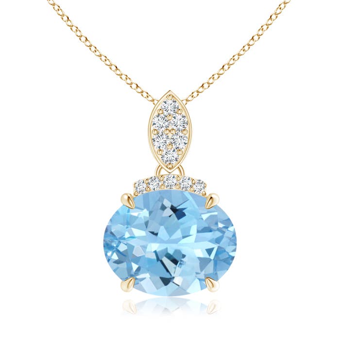 AAAA - Aquamarine / 2.29 CT / 14 KT Yellow Gold