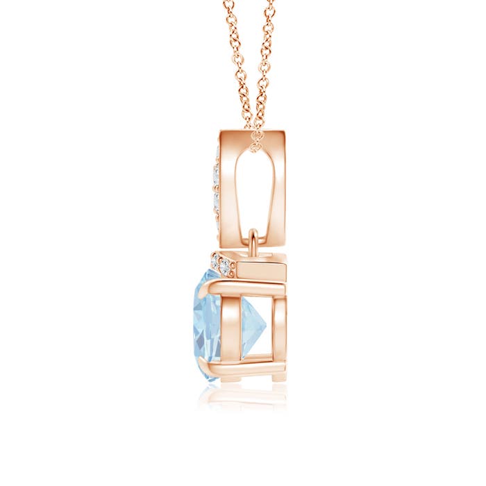 A - Aquamarine / 1.05 CT / 14 KT Rose Gold