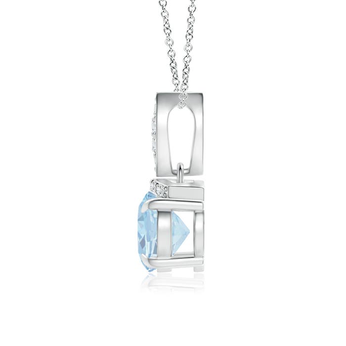 A - Aquamarine / 1.05 CT / 14 KT White Gold