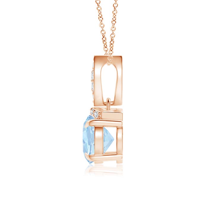 AA - Aquamarine / 1.05 CT / 14 KT Rose Gold