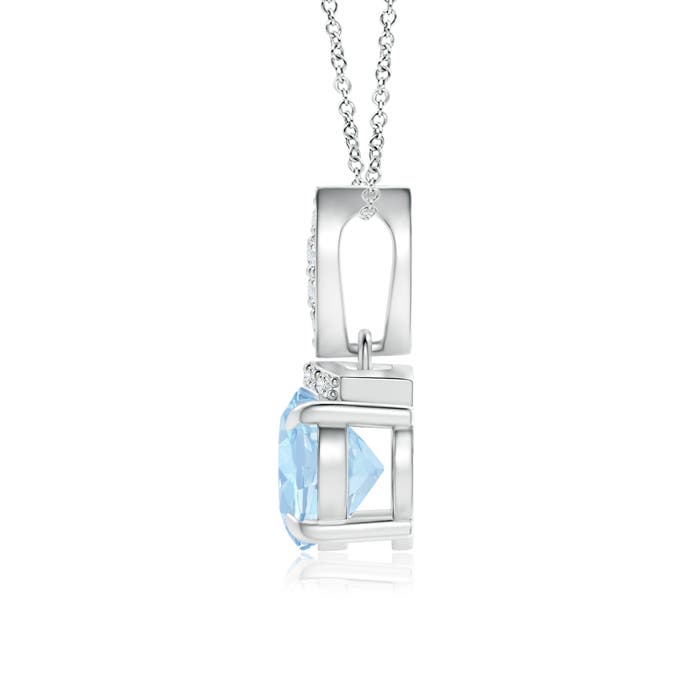 AA - Aquamarine / 1.05 CT / 14 KT White Gold