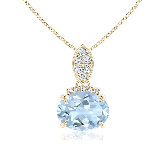 AA - Aquamarine / 1.05 CT / 14 KT Yellow Gold