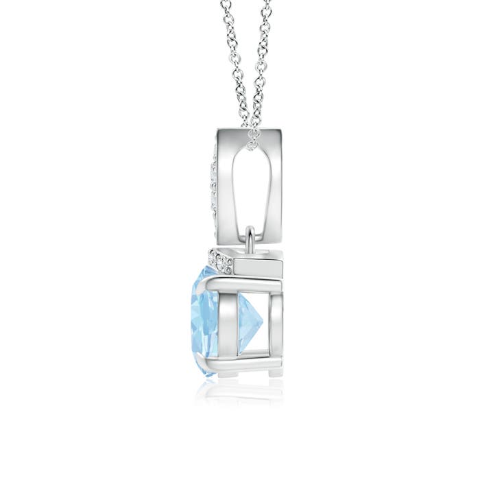 AAA - Aquamarine / 1.05 CT / 14 KT White Gold