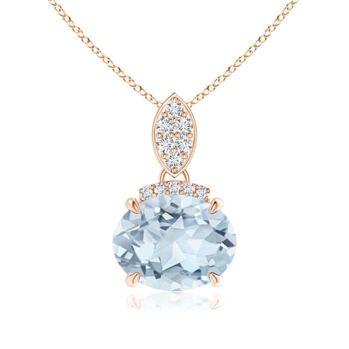 A - Aquamarine / 1.57 CT / 14 KT Rose Gold