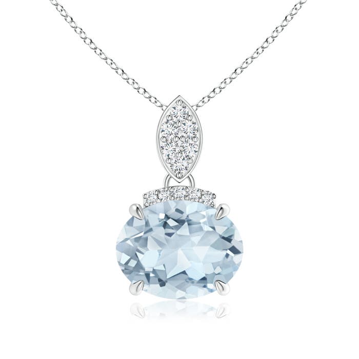 A - Aquamarine / 1.57 CT / 14 KT White Gold