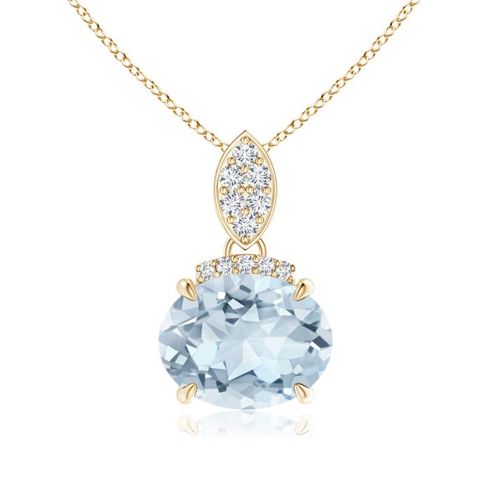 A - Aquamarine / 1.57 CT / 14 KT Yellow Gold