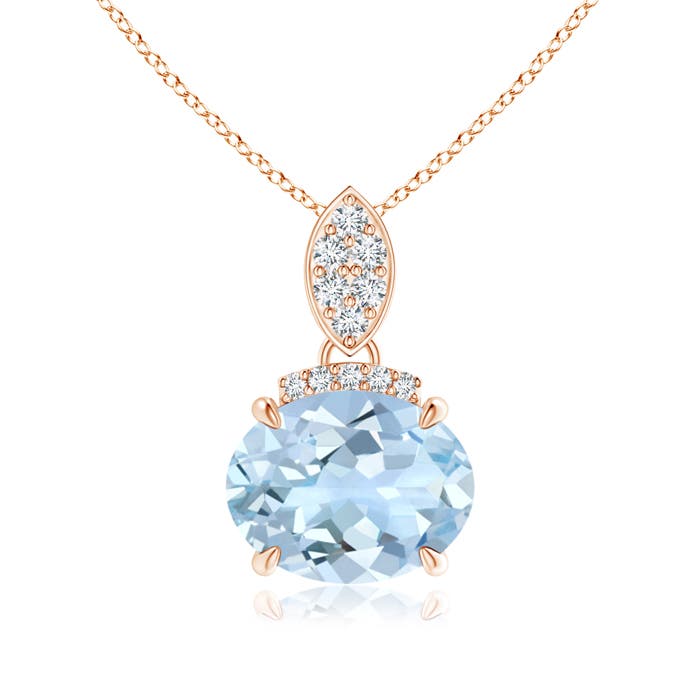 AA - Aquamarine / 1.57 CT / 14 KT Rose Gold